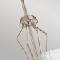 Preview: Elstead Kayva LED Kronleuchter 51cm Poliertes Nickel Klar facettiert IP44