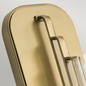 Preview: Elstead Kimrose Wandleuchte E14 Gebürstetes Naturmessing Klar geriffelt