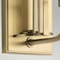Preview: Elstead Kimrose Wandleuchte E14 Gebürstetes Naturmessing Klar geriffelt