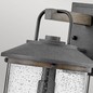 Preview: Elstead Lakehouse Außen-Außenwandleuchte E27 44cm Gealtertes und Driftwood Grey Klar mit Luftbläschen IP44