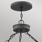 Preview: Elstead Lakehouse Außen-Kronleuchter E27 6-fach 37cm Gealtertes und Driftwood Grey Klar mit Luftbläschen IP44
