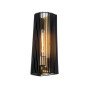 Preview: Elstead Linara Wandleuchte E27 43cm Schwarz und Naturmessing