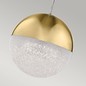 Preview: Elstead Moonlit LED Hängeleuchte Champagner-Gold Zirkonia