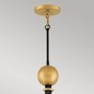 Preview: Elstead Nula Hängeleuchte E14 15-fach Muschelweiß und Luxe-Gold Weiß-goldfarben innen