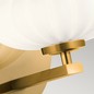 Preview: Elstead Pim LED Wandleuchte G9 Fuchs-Gold Satinierter, ummantelter Opal IP44