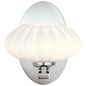 Preview: Elstead Pim LED Wandleuchte G9 Poliertes Chrom Satinierter, ummantelter Opal IP44