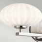 Preview: Elstead Pim LED Wandleuchte G9 3-fach Poliertes Chrom Satinierter, ummantelter Opal IP44