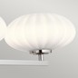 Preview: Elstead Pim LED Wandleuchte G9 3-fach Poliertes Chrom Satinierter, ummantelter Opal IP44