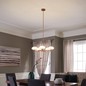 Preview: Elstead Pim LED Kronleuchter G9 5-fach Fuchs-Gold Satinierter, ummantelter Opal IP44