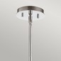 Preview: Elstead Pim LED Kronleuchter G9 5-fach Poliertes Chrom Satinierter, ummantelter Opal IP44