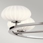 Preview: Elstead Pim LED Kronleuchter G9 5-fach Poliertes Chrom Satinierter, ummantelter Opal IP44