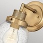 Preview: Elstead Poppy Wandleuchte E27 Heritage Messing Klar IP44