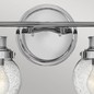 Preview: Elstead Poppy Wandleuchte E27 2-fach Poliertes Chrom Klar IP44