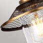 Preview: Elstead Rigby Wandleuchte E27 2-fach Nickel antik und Messing Heritage Klar IP44