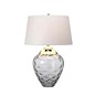 Preview: Elstead Samara Tischleuchte E27 72cm Poliertes Nickel Hepplewhite-hellgrau