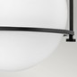 Preview: Elstead Somerset Deckenleuchte E27 Schwarz Opal