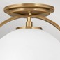 Preview: Elstead Somerset Deckenleuchte E27 Heritage Messing Opal