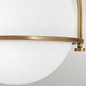 Preview: Elstead Somerset Deckenleuchte E27 Heritage Messing Opal