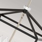 Preview: Elstead Stinson Hängeleuchte E14 4-fach 58cm Schwarz mit poliertem Nickel