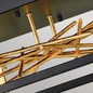 Preview: Elstead Styx LED Deckenleuchte 22cm Schwarz und vergoldetes Gold