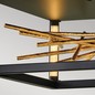 Preview: Elstead Styx LED Deckenleuchte 22cm Schwarz und vergoldetes Gold