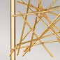 Preview: Elstead Styx LED Hängeleuchte 54cm Schwarz und vergoldetes Gold