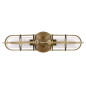 Preview: Elstead Urban Restoration Wandleuchte E27 2-fach Dunkles Antikmessing Klar IP44