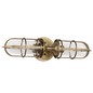 Preview: Elstead Urban Restoration Wandleuchte E27 2-fach Dunkles Antikmessing Klar IP44
