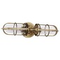 Preview: Elstead Urban Restoration Wandleuchte E27 2-fach Dunkles Antikmessing Klar IP44