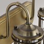 Preview: Elstead Urban Restoration Wandleuchte E27 3-fach Dunkles Antikmessing Klar IP44