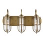 Preview: Elstead Urban Restoration Wandleuchte E27 3-fach Dunkles Antikmessing Klar IP44