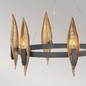 Preview: Elstead Willow Kronleuchter E14 6-fach schwarz mit Deluxe Gold