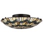 Preview: Elstead Alcott Deckenleuchte E27 2-fach 14cm Valiant Bronze