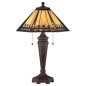 Preview: Elstead Arden Tischleuchte E27 2-fach Bronze Patina