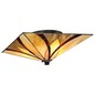 Preview: Elstead Asheville Deckenleuchte E27 2-fach 17cm Valiant Bronze