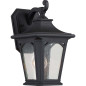 Preview: Elstead Bedford Außen-Wandleuchte E27 32cm Mystic Schwarz IP44 Anti-Meerwasser