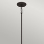 Preview: Elstead Brecken Pendelleuchte E27 2-fach Gealterte Bronze und Schirm in Alabasteroptik Opalglas