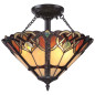 Preview: Elstead Cambridge Deckenleuchte E27 2-fach Vintage-Bronze