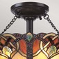Preview: Elstead Cambridge Deckenleuchte E27 2-fach Vintage-Bronze