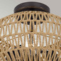 Preview: Elstead Casablanca Deckenleuchte E27 3-fach Palladianische Bronze Papierseil naturfarben