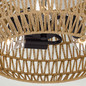 Preview: Elstead Casablanca Deckenleuchte E27 3-fach Palladianische Bronze Papierseil naturfarben