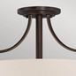 Preview: Elstead Chantilly Deckenleuchte E27 3-fach Palladianische Bronze