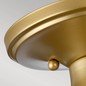 Preview: Elstead Dublin Deckenleuchte E27 Lackiertes Naturmessing IP44