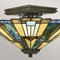 Preview: Elstead Inglenook Deckenleuchte E27 2-fach Valiant Bronze