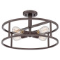Preview: Elstead New Harbor Deckenleuchte E27 4-fach Westliche Bronze