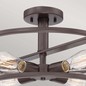 Preview: Elstead New Harbor Deckenleuchte E27 4-fach Westliche Bronze