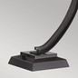 Preview: Elstead Pomeroy Tischlampe E27 Western Bronze mit Kunstglas Schirm Tiffanyglas