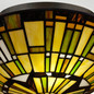 Preview: Elstead Reed Deckenleuchte E27 2-fach Valiant Bronze und Kunstglas-Schirm Kunstglas