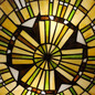 Preview: Elstead Reed Deckenleuchte E27 2-fach Valiant Bronze und Kunstglas-Schirm Kunstglas