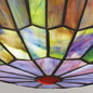 Preview: Elstead Watkins Deckenleuchte E27 2-fach Valiant Bronze und Kunstglas-Schirm Kunstglas